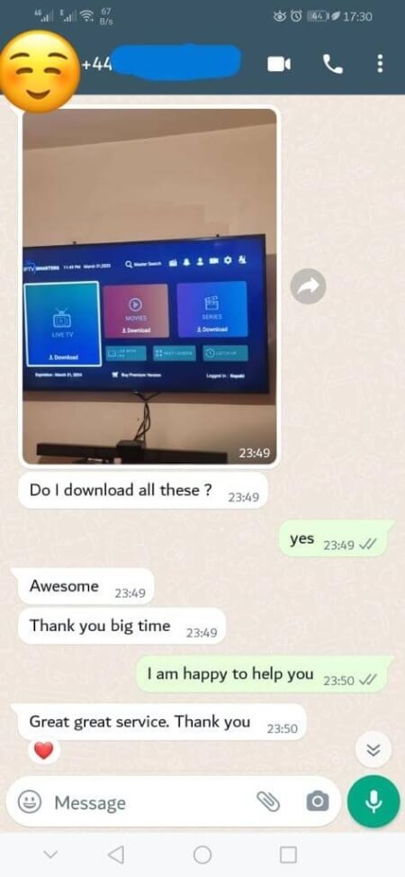 "Customer expresses love for IPTV Bosna’s content variety"